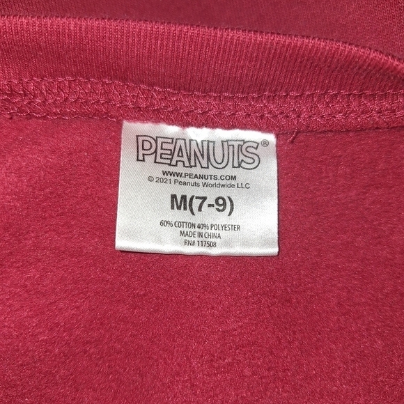 Peanuts kids graphic sweatshirt size 7-9 - Picture 4 of 4